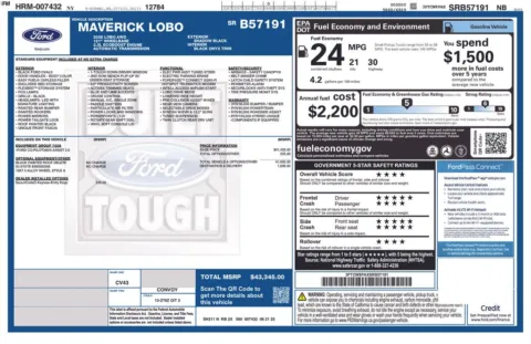 Photos of 2025 Ford Maverick Lobo High for sale in Bridgeport, NY at Bridgeland Auto Brokers