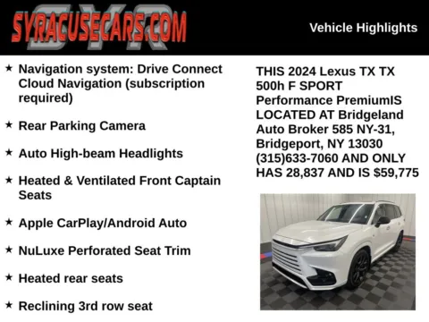 More photos of 2024 Lexus TX 500h F SPORT Premium at Bridgeland Auto Brokers, NY