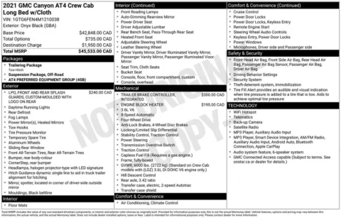 Photos of 2021 GMC Canyon AT4 w/Cloth for sale in Bridgeport, NY at Bridgeland Auto Brokers