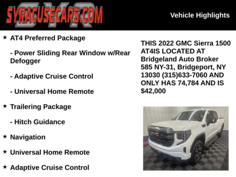 More photos of 2022 GMC Sierra 1500 AT4 at Bridgeland Auto Brokers, NY