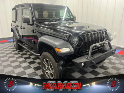 Black 2020 Jeep Wrangler Unlimited Sport for sale in Bridgeport, NY