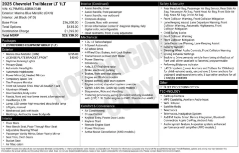 Photos of 2025 Chevrolet TrailBlazer LT for sale in Bridgeport, NY at Bridgeland Auto Brokers