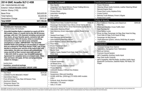 Photos of 2014 GMC Acadia SLT-2 for sale in Bridgeport, NY at Bridgeland Auto Brokers