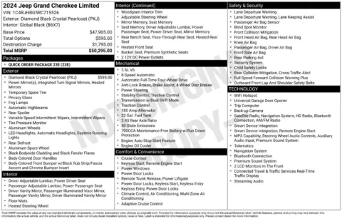Photos of 2024 Jeep Grand Cherokee Limited for sale in Bridgeport, NY at Bridgeland Auto Brokers