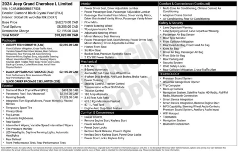 Photos of 2024 Jeep Grand Cherokee L Limited for sale in Bridgeport, NY at Bridgeland Auto Brokers