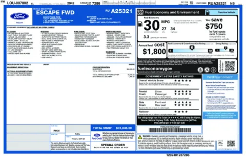 Photos of 2024 Ford Escape ST-Line for sale in Bridgeport, NY at Bridgeland Auto Brokers