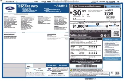 Photos of 2024 Ford Escape ST-Line for sale in Bridgeport, NY at Bridgeland Auto Brokers
