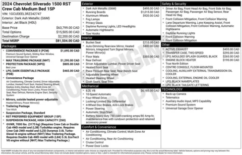 Photos of 2024 Chevrolet Silverado 1500 RST for sale in Bridgeport, NY at Bridgeland Auto Brokers
