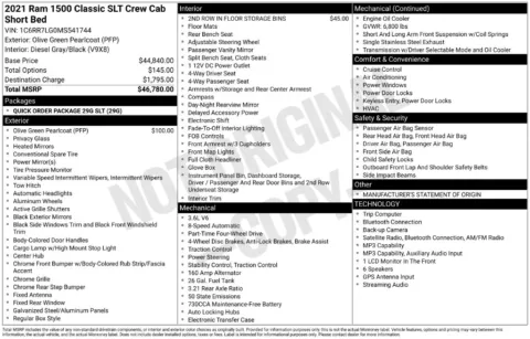 Photos of 2021 Ram 1500 Classic SLT for sale in Bridgeport, NY at Bridgeland Auto Brokers