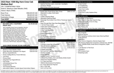 Photos of 2022 Ram 1500 Big Horn/Lone Star for sale in Bridgeport, NY at Bridgeland Auto Brokers