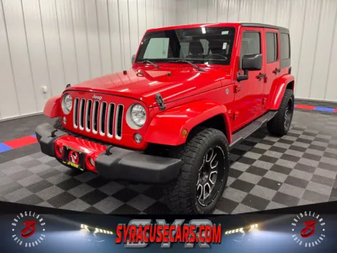 Red 2016 Jeep Wrangler Unlimited Sahara for sale in Bridgeport, NY