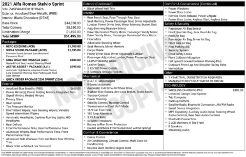 Photos of 2021 Alfa Romeo Stelvio Sprint for sale in Bridgeport, NY at Bridgeland Auto Brokers