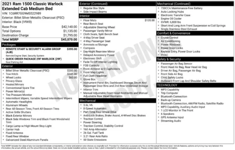 Photos of 2021 Ram 1500 Classic Warlock for sale in Bridgeport, NY at Bridgeland Auto Brokers