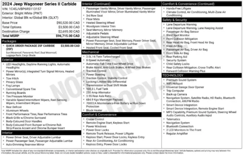 Photos of 2024 Jeep Wagoneer Series II for sale in Bridgeport, NY at Bridgeland Auto Brokers