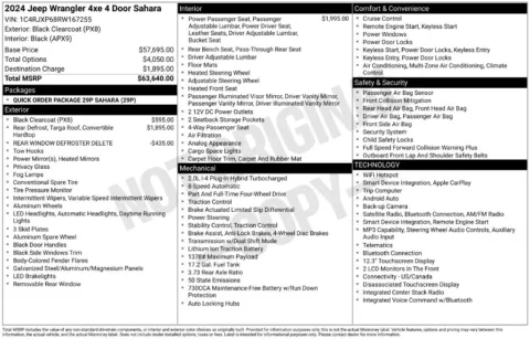 Photos of 2024 Jeep Wrangler Sahara 4xe for sale in Bridgeport, NY at Bridgeland Auto Brokers