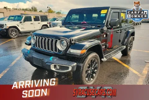 Black 2024 Jeep Wrangler Sahara 4xe for sale in Bridgeport, NY