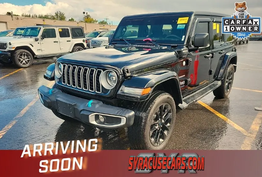 Black 2024 Jeep Wrangler Sahara 4xe for sale in Bridgeport, NY