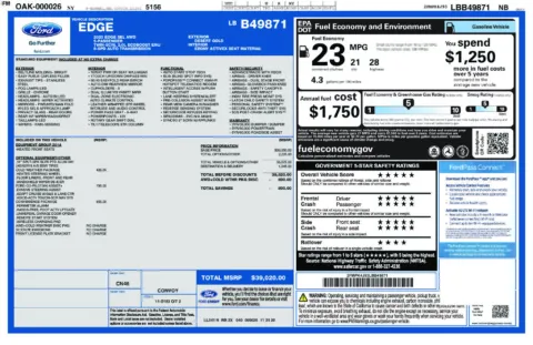 Photos of 2020 Ford Edge SEL for sale in Bridgeport, NY at Bridgeland Auto Brokers