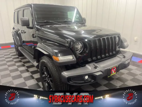 Black 2020 Jeep Wrangler Unlimited Sahara Altitude for sale in Bridgeport, NY