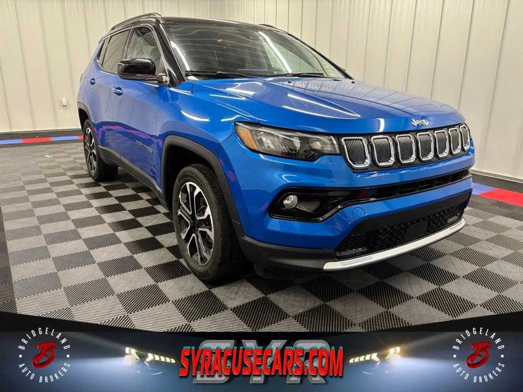 Blue 2022 Jeep Compass Limited for sale in Bridgeport, NY