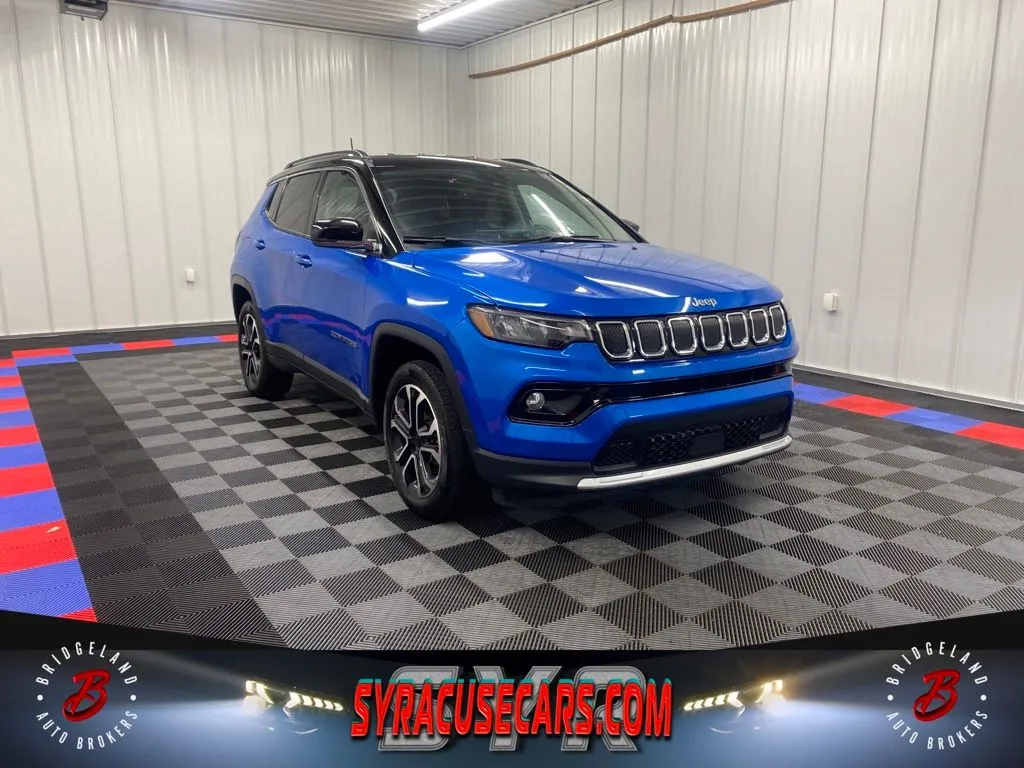 Blue 2022 Jeep Compass Limited for sale in Bridgeport, NY