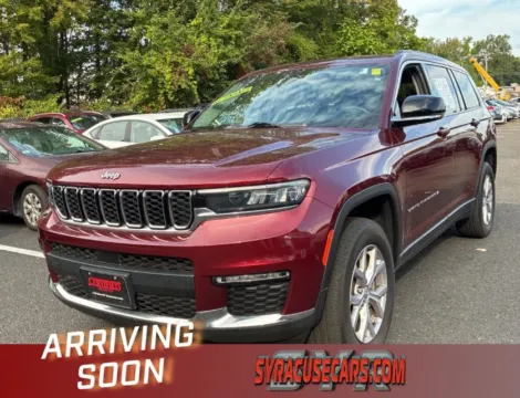 Red 2021 Jeep Grand Cherokee L Limited for sale in Bridgeport, NY