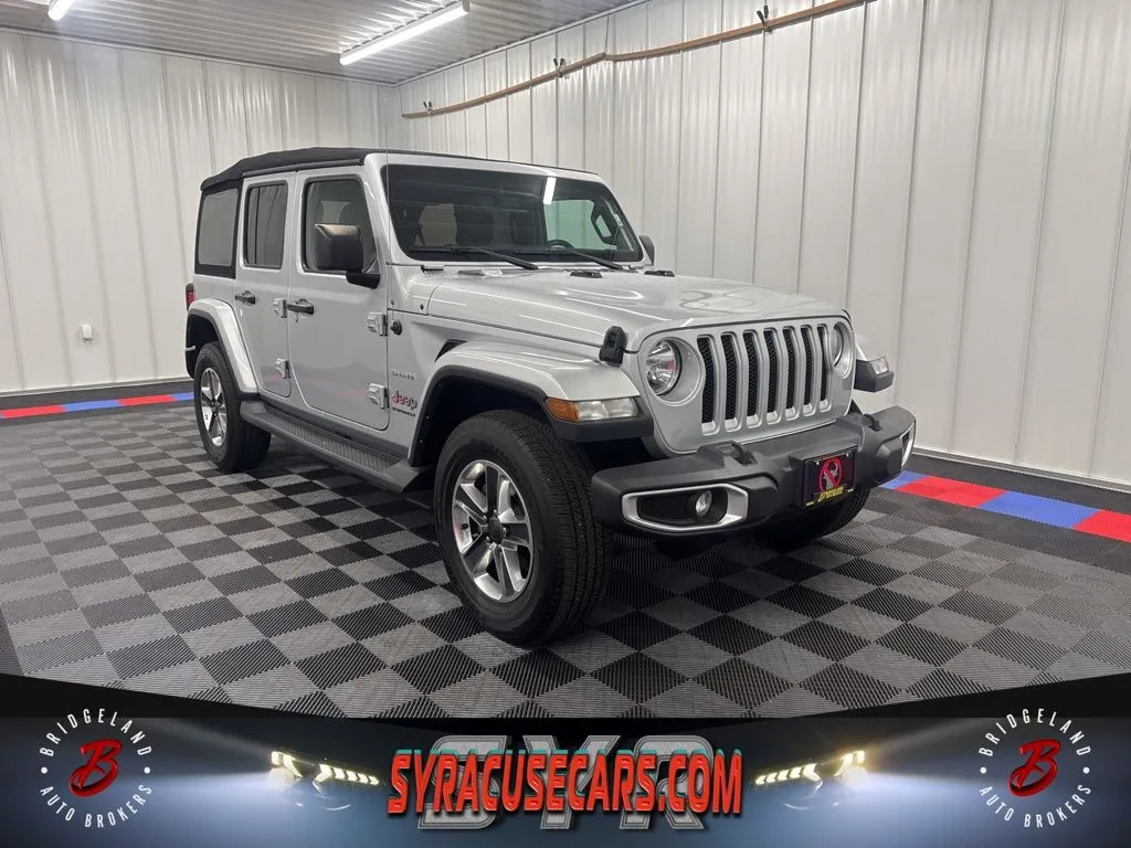 Silver 2023 Jeep Wrangler Sahara for sale in Bridgeport, NY