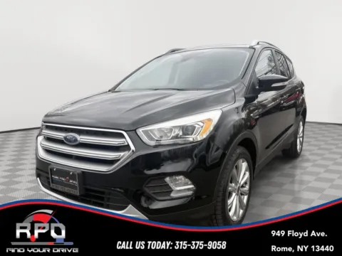 Black 2017 Ford Escape Titanium for sale in Rome, NY