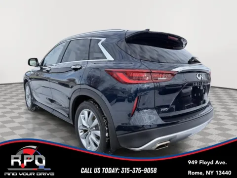 Another view of 2022 INFINITI QX50 LUXE for sale in Rome, NY at Rome Preowned Auto Sales