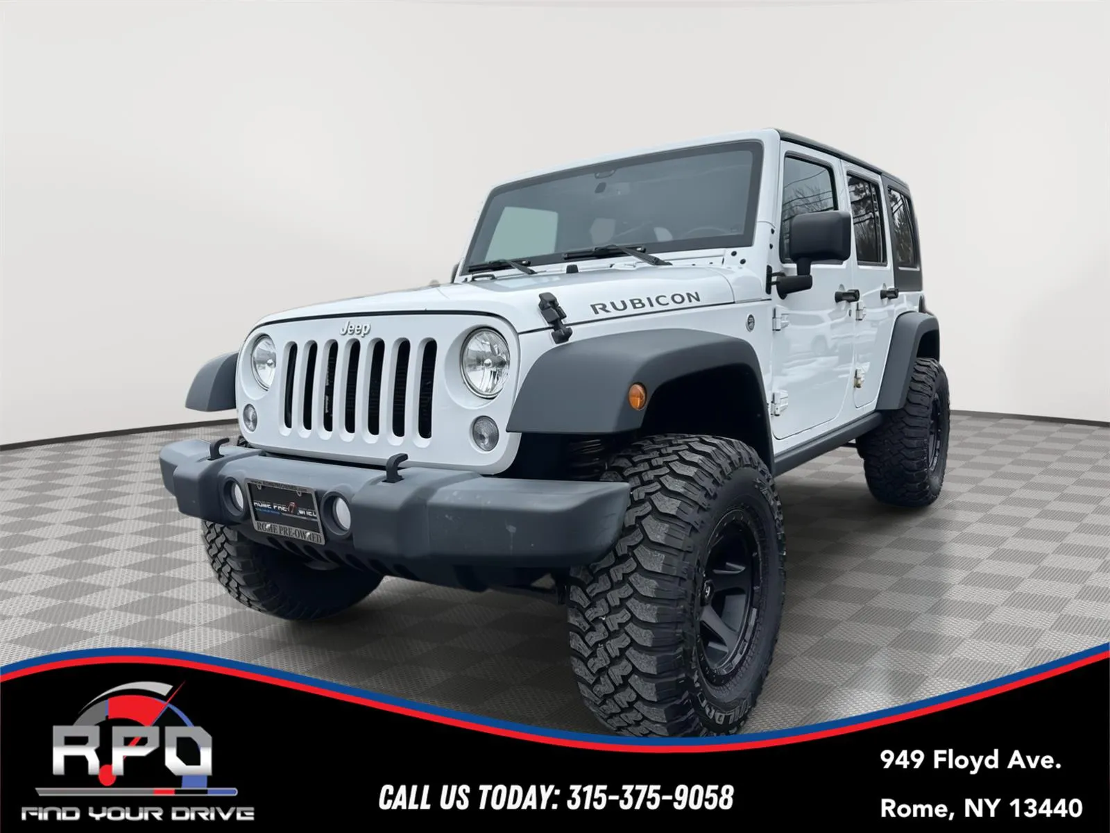 White 2016 Jeep Wrangler Unlimited Rubicon for sale in Rome, NY