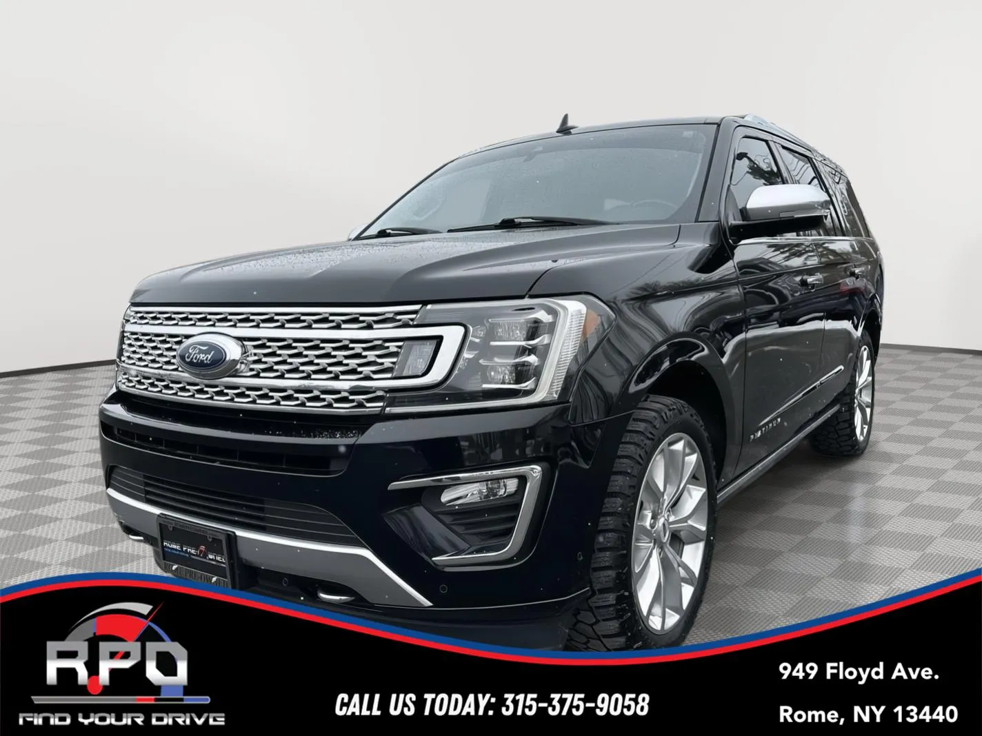 Black 2018 Ford Expedition Platinum for sale in Rome, NY