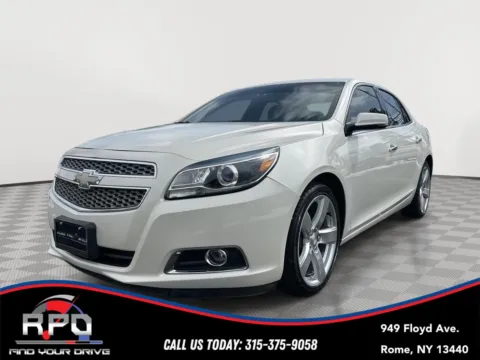White 2013 Chevrolet Malibu LTZ for sale in Rome, NY
