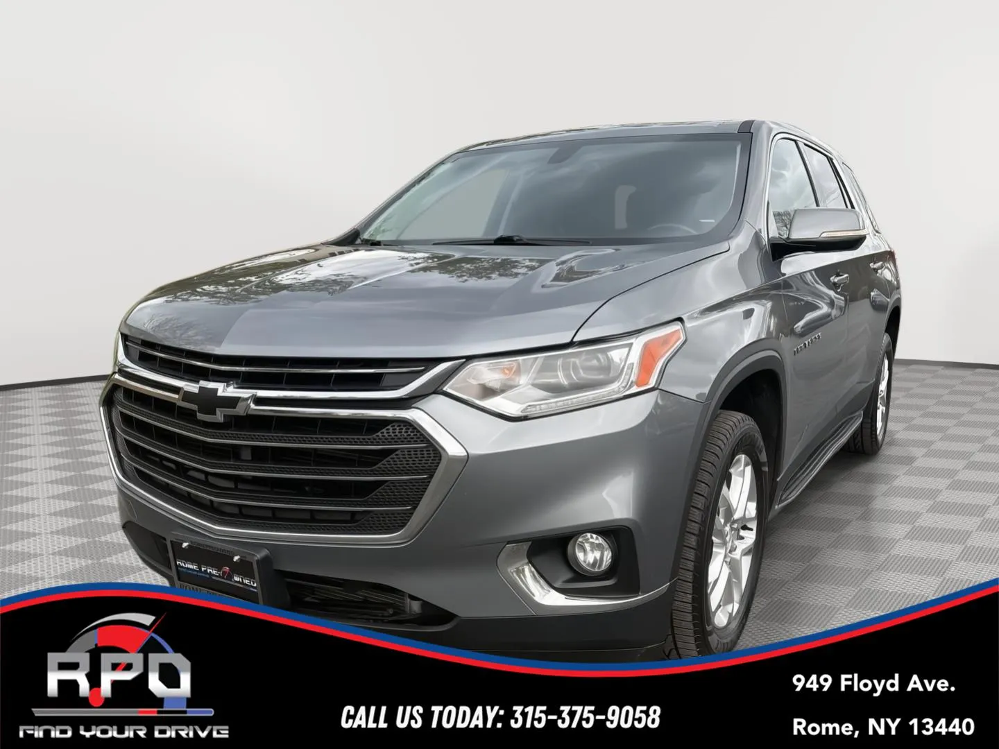Gray 2018 Chevrolet Traverse LT Cloth for sale in Rome, NY