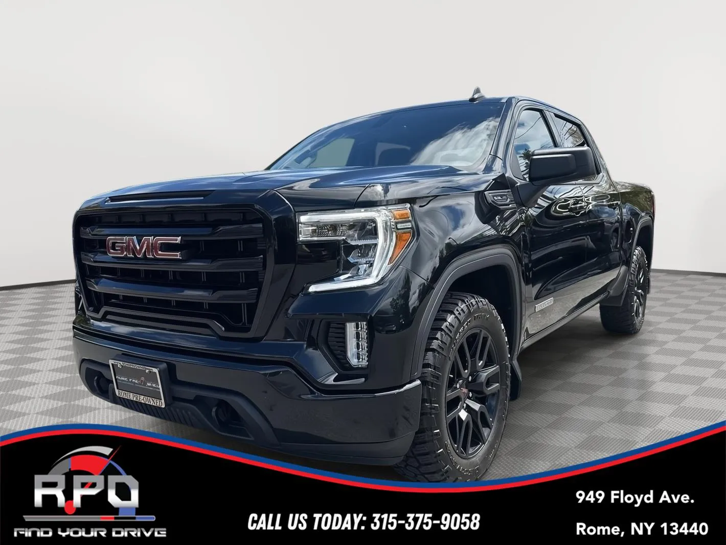 Black 2021 GMC Sierra 1500 Elevation for sale in Rome, NY