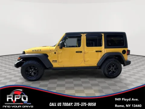 Photos of 2021 Jeep Wrangler Unlimited Willys for sale in Rome, NY at Rome Preowned Auto Sales