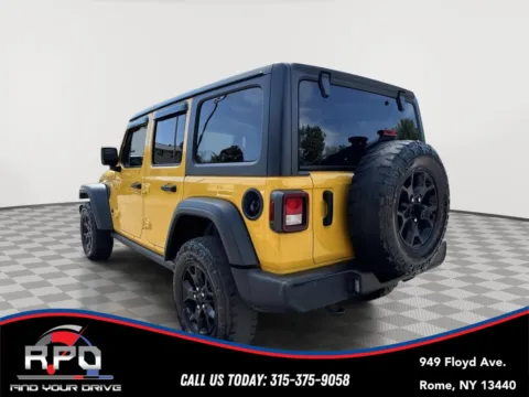 Another view of 2021 Jeep Wrangler Unlimited Willys for sale in Rome, NY at Rome Preowned Auto Sales