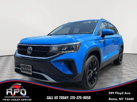 Blue 2023 Volkswagen Taos SE for sale in Rome, NY