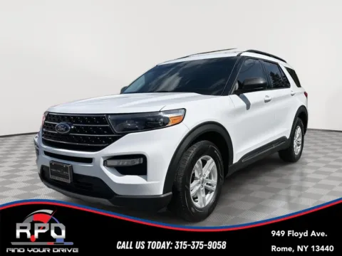 White 2021 Ford Explorer XLT for sale in Rome, NY