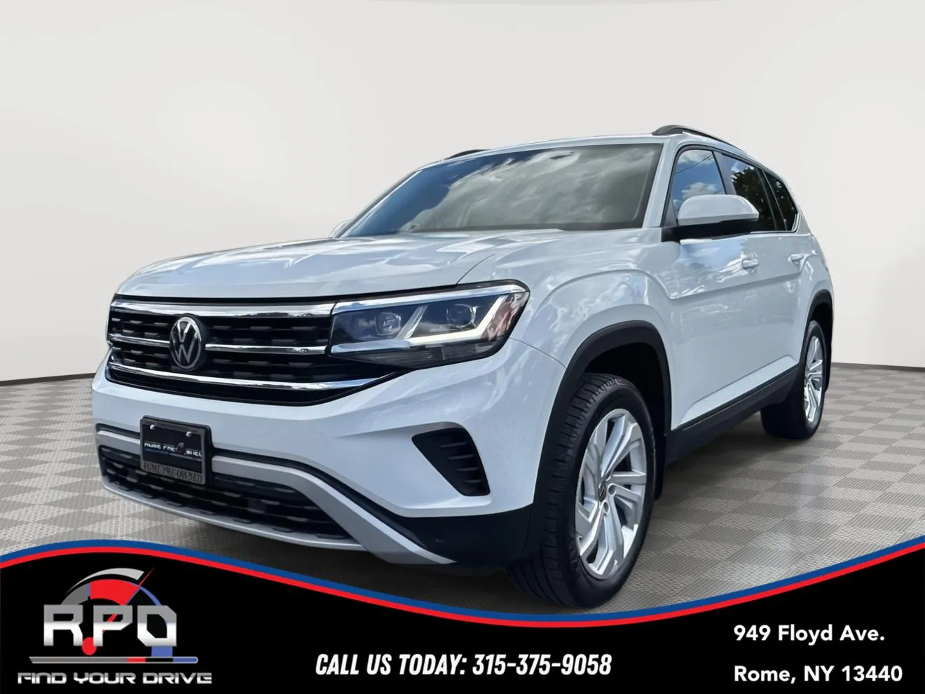 White 2023 Volkswagen Atlas 2.0T SE w/Technology for sale in Rome, NY