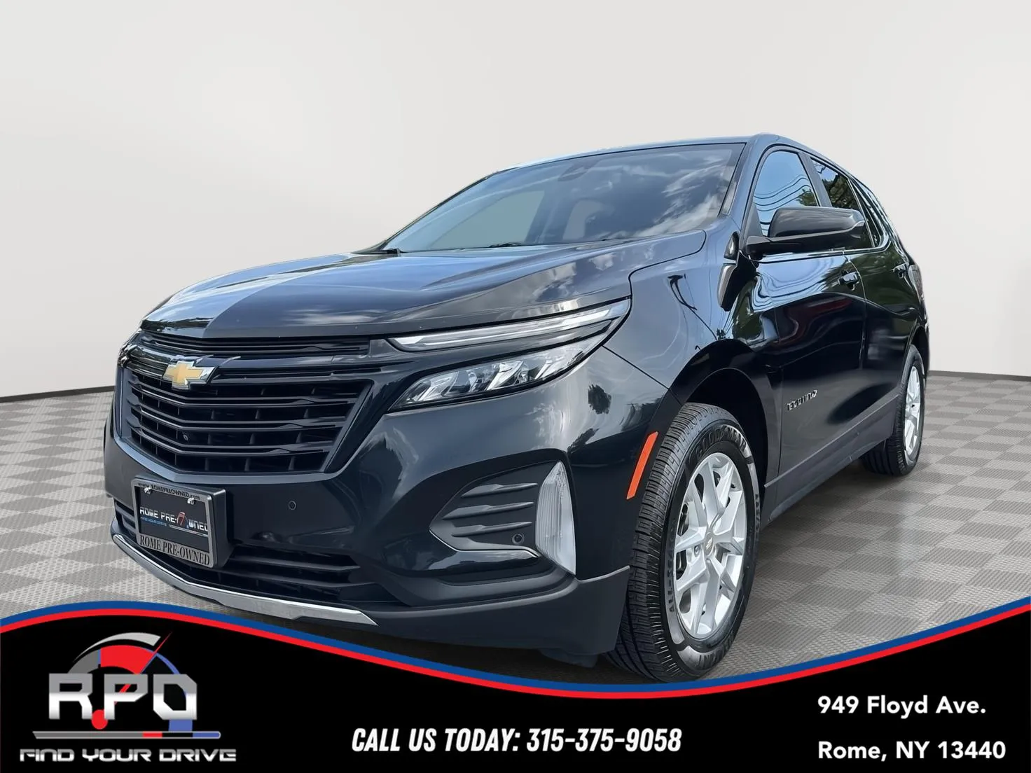 Black 2022 Chevrolet Equinox LT for sale in Rome, NY