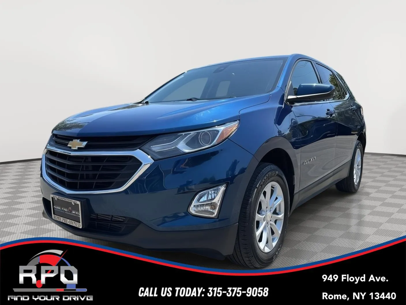 Blue 2020 Chevrolet Equinox LT for sale in Rome, NY