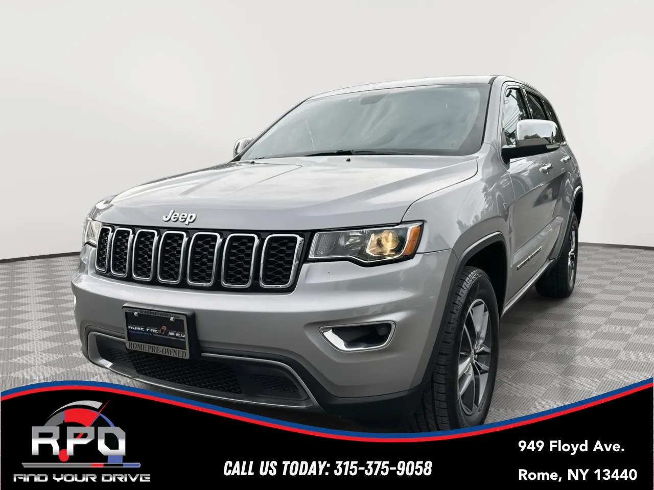 Silver 2017 Jeep Grand Cherokee Limited for sale in Rome, NY