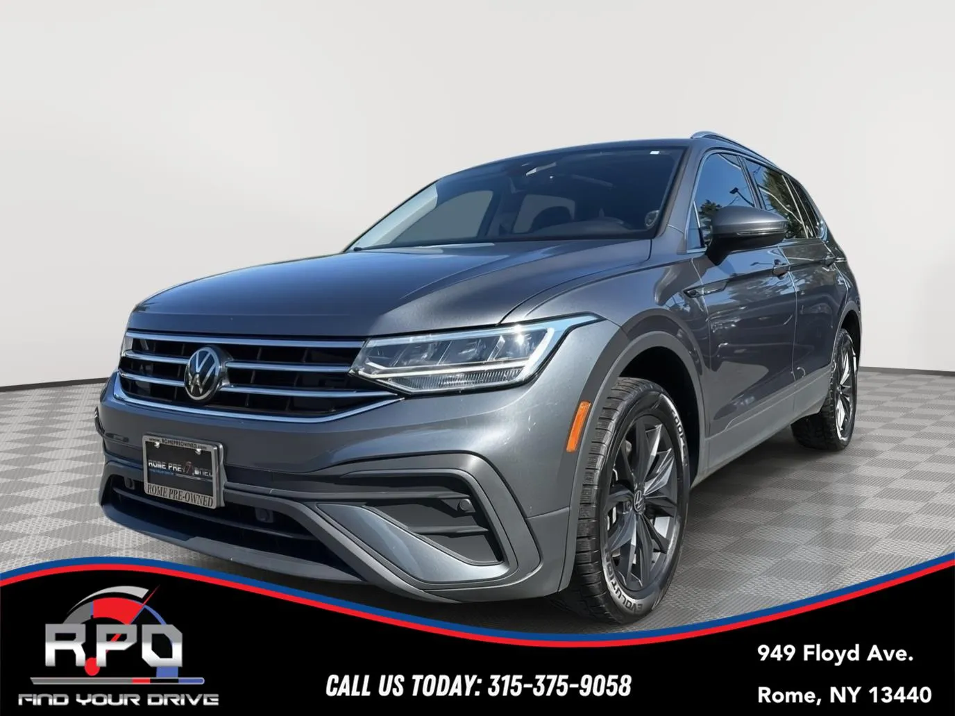Gray 2022 Volkswagen Tiguan SE for sale in Rome, NY