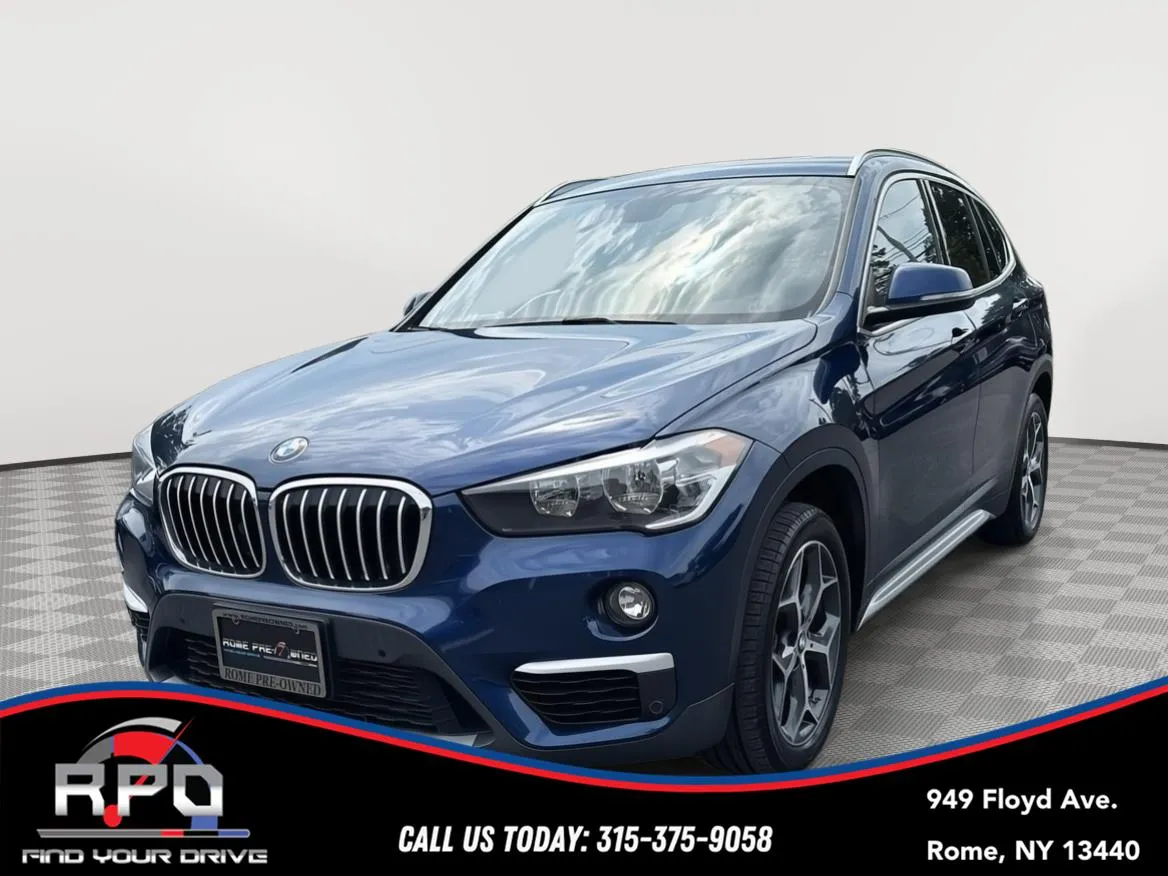 Blue 2018 BMW X1 xDrive28i for sale in Rome, NY