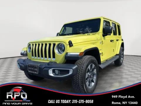 Yellow 2023 Jeep Wrangler Sahara for sale in Rome, NY