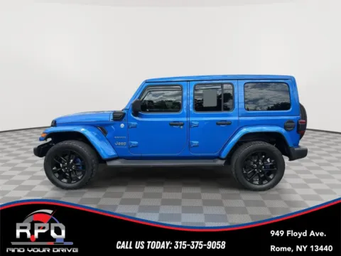 Photos of 2021 Jeep Wrangler 4xe Unlimited Sahara for sale in Rome, NY at Rome Preowned Auto Sales