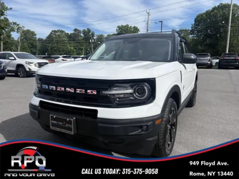 White 2021 FORD BRONCO SPORT OUTER BANKS 4X4 for sale in Rome, NY