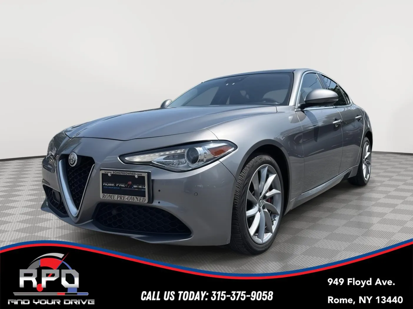 Gray 2018 Alfa Romeo Giulia AWD for sale in Rome, NY