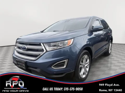Blue 2018 Ford Edge Titanium for sale in Rome, NY