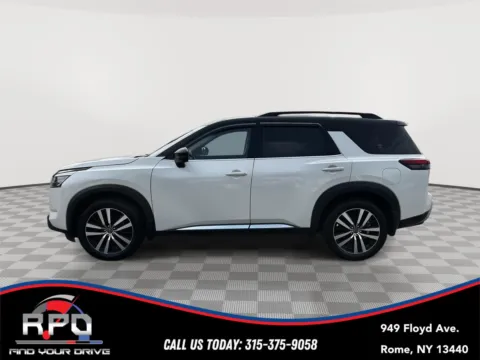 Photos of 2023 Nissan Pathfinder Platinum for sale in Rome, NY at Rome Preowned Auto Sales